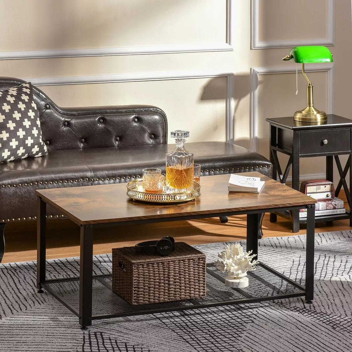 Large coffee table with shelf online