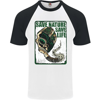 Save Nature Environment Climate Change Life Herren S/S Baseball T-Shirt