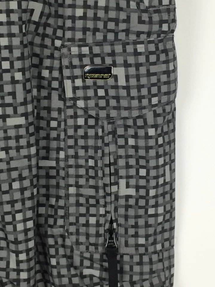 Ripzone Snow Ski Pants Womens Large Grey Blue Zip Lined Snowboarding Core 5000mm - Изображение 3 из 4