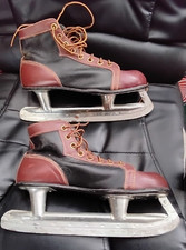 Vintage Ice Skates  SHAMROCK  Winter Display Decoration Size 8