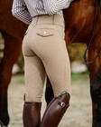 PS of Sweden Breeches Womens Size 40 Nathalie Ruffle Pockets Tan / Beige — photo 2