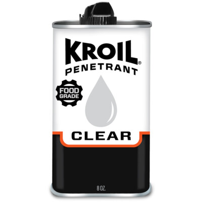 Kroil CKL081 Clear Food Grade Penetrating Oil 8oz Can NSF H1 Non-Staining_