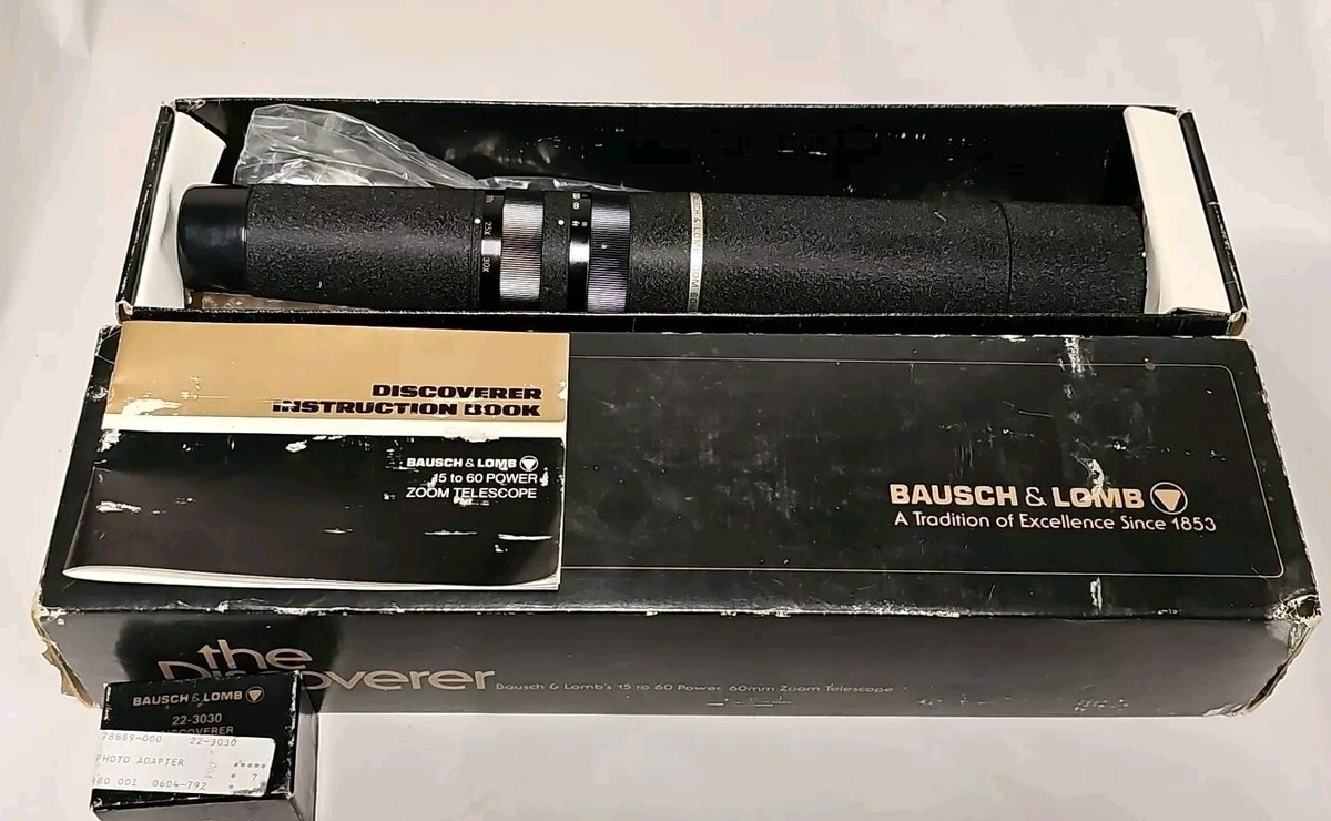 Bausch & Lomb 60mm Zoom Telescope No: 78-1600 With Box | eBay