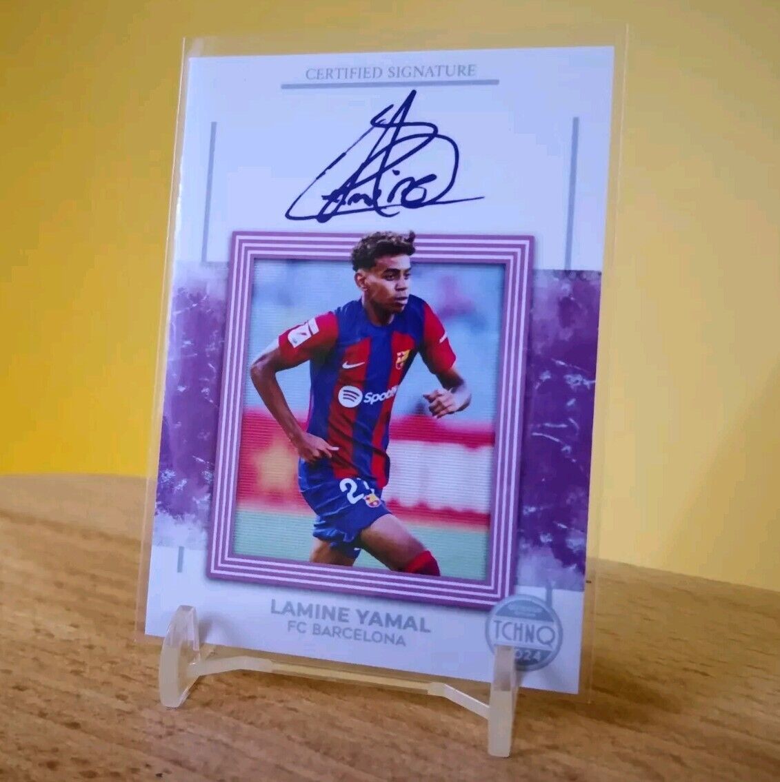 2024 Lamine YAMAL SIGNATURE card (printed auto) Barcelona 2024 Lamine YAMAL SIGNATURE card (printed auto) Barcelona