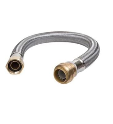 Shark-Bite U3086FLEX24LF 3/4  x 1  Fip Water Softener Hose, Lead Free 24 L