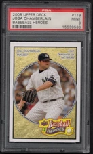 2008 UPPER DECK JOBA CHAMBERLAIN BASEBALL HEROES #119 PSA 9