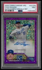 2023 Topps Chrome Update Cole Ragans Autographs Purple Speckle #/299
