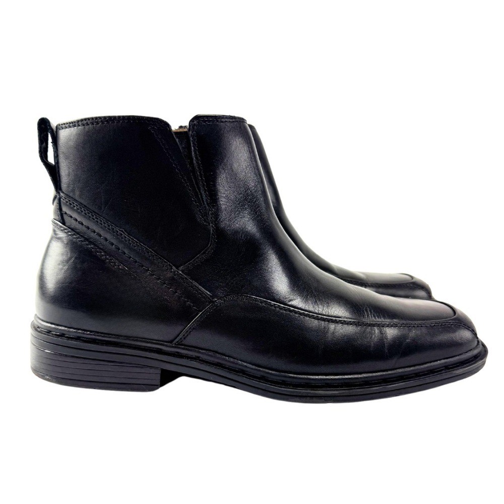 Florsheim Comfortech Midtown Leather Black Zipper Boot Soft 