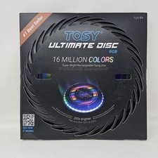 NEW Tosy Ultimate Disc Frisbee 16 Million Colors Rechargeable Flying Disc