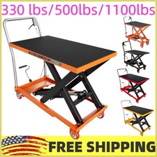 3305001100 Lbs Hydraulic Lift Table Cart Single Scissor Lift Table Adjustable