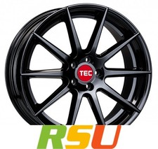 TEC Speedwheels GT7 black-glossy 8.5x19" ET25 LK5 112 ML 72.5 Alufelgen 19 Zoll
