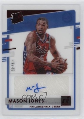 2020-21 Panini Clearly Donruss Rated Rookie Red 49/49 Mason Jones Auto RC 0q77