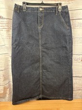 Christopher  Banks Women  s Denim Skirt Size 10 Long Modest Pentecostal