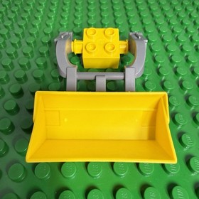 Lego Duplo Yellow Front Loader Bucket / Holder Holder Short Arms 5653 10518 Part