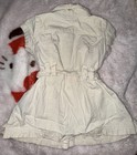Calvin Klein Jeans Girls 12M Beige 2-Piece Dress & Bloomers Button Belted — photo 3