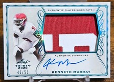 2020 Leaf Trinity Patch Auto Kenneth Murray #'d 43/50 Oklahoma Sooners