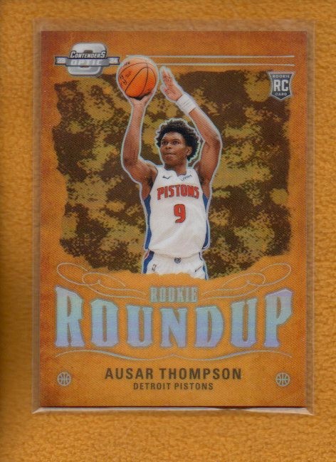 Ausar Thompson 2023-24 Panini Contenders Optic Rookie Roundup Prizm RC #1