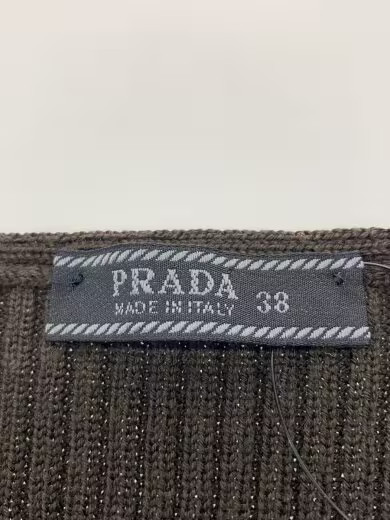 PRADA/Thick Knit Sweater/Size 38/Wool/Brown thumbnail 3