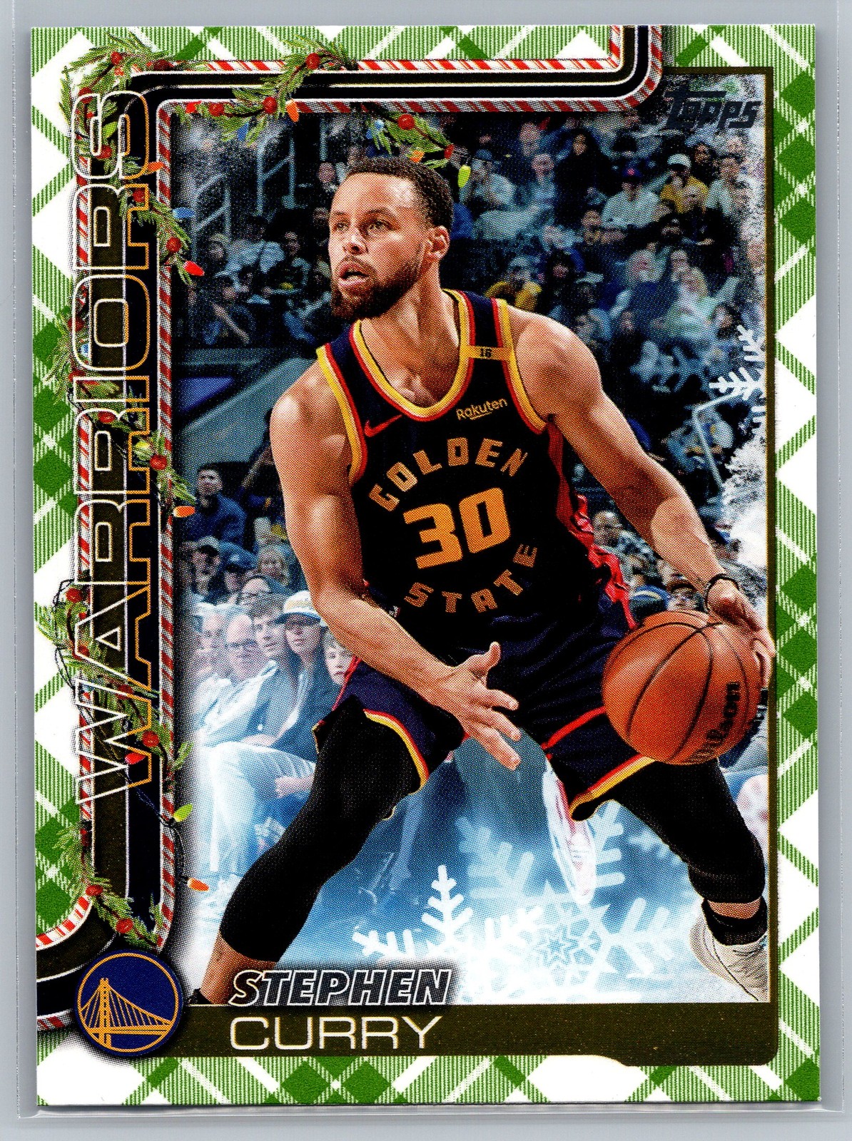 2025-26 Topps Holiday #H106 Stephen Curry Plaid