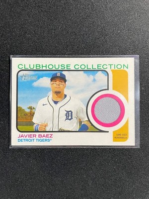2022 Topps Heritage JAVIER BAEZ Clubhouse Collection Game-Used Relic