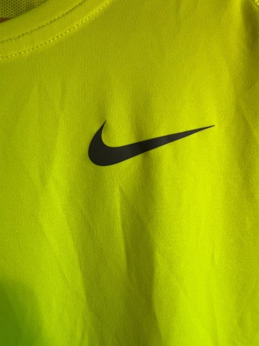 Nike T-Shirt Pro Cool Compression Dri Fit | Men's | Neon Yellow | XL | New - Picture 3 of 11
