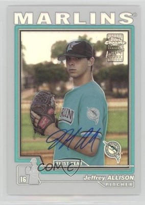 2004 Topps Chrome Refractor 21/100 Jeff Allison Jeffrey #238 Rookie Auto RC 0f6