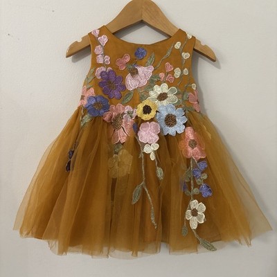 Azazie Prima Floral Tulle Dress Toddler Girl 2t Whimsical Fairycore