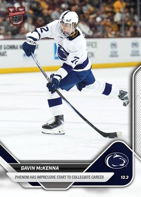 2025 NCAA BOWMAN U TOPPS NOW 1 GAVIN MCKENNA PENN STATE TORONTO MAPLE LEAF NHL 1