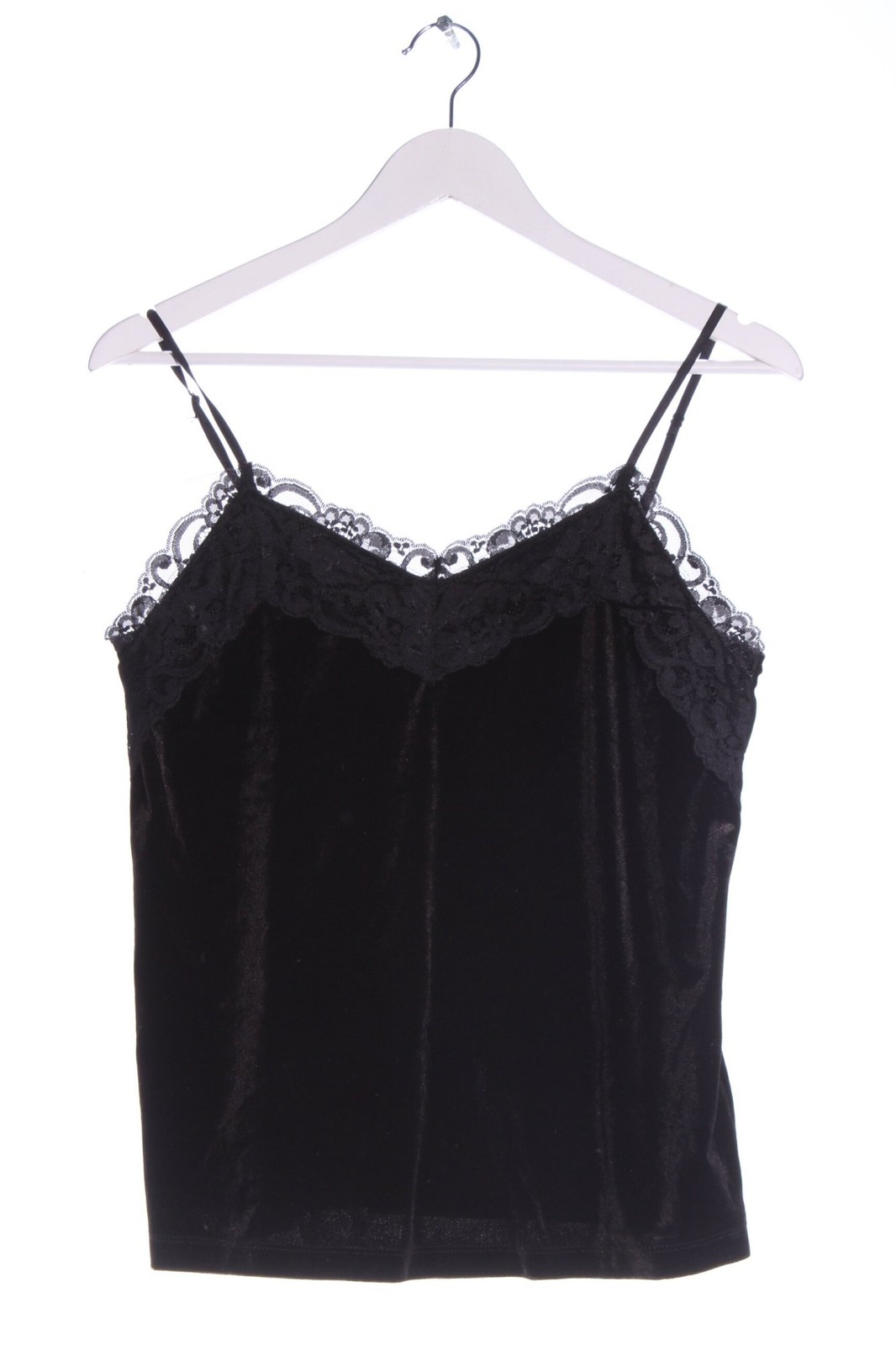 ICHI Spaghettiträger Top Damen Top Gr. DE 38 schwarz Casual-Look