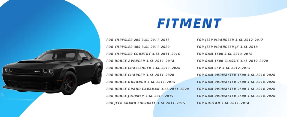 Juego de juntas de culata para Chrysler Dodge Charger Jeep Ram 11-20 3,6 L Foto 2 de 4