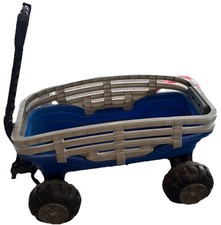 Vintage Jeep Blue And Gray Children Stroller for Toddlers Fits Two