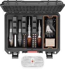 Pistol Gun Case, Hard Waterproof TSA-Approved Gun Case, Holds Multiple Pistols a