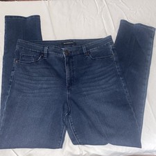 Bandolino Jeans Amy Women Missy 14 36 X 32 Blue Stretch Pull On Elastic Pants