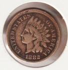 US Rare Old West 1882 Indian Head Penny Coin American Collection Shield Cent USA