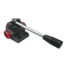3 Way Hydraulic Rotary Diverter Valve, SAE 8, 16 GPM 4300 PSI