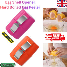 Egg Shell Opener, Hard Boiled Egg Peeler Cooking Camping Kitchen Gadgets NEW UK