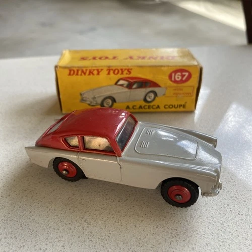 Dinky 167 AC ACECA Original 1950s Mint Model in Original BOX Vintage Rare
