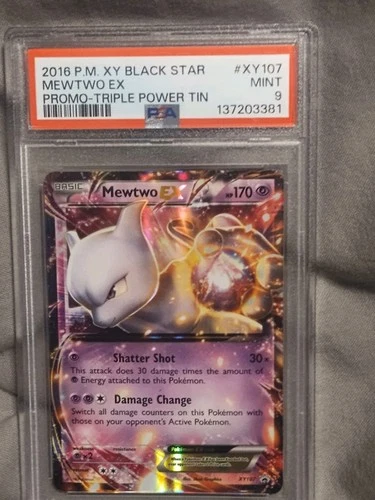 Mewtwo EX XY107 XY Holo PSA 9