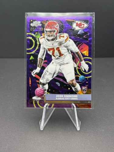 2025 Topps Cosmic Chrome - Josh Simmons #149 Purple Nebula Refractor /150 (RC)