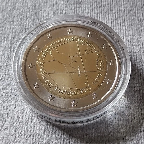2 € Euro PORTUGAL 2019 600 ans découverte île de Madère Neuve de Rouleau UNC - Photo 1/1