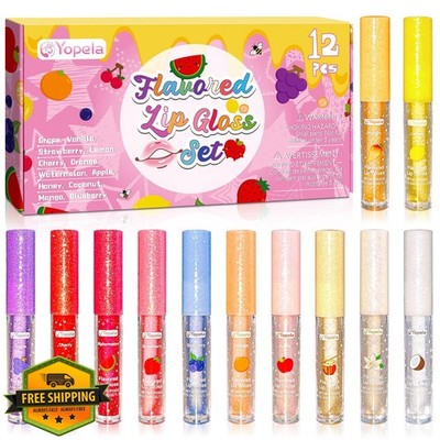 Yopela 12pcs lip gloss bulk fruity flavored