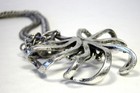Vintage BCBG GENERATION Metal Chain Adjustable Rhinestone Star Pendant Necklace — photo 4