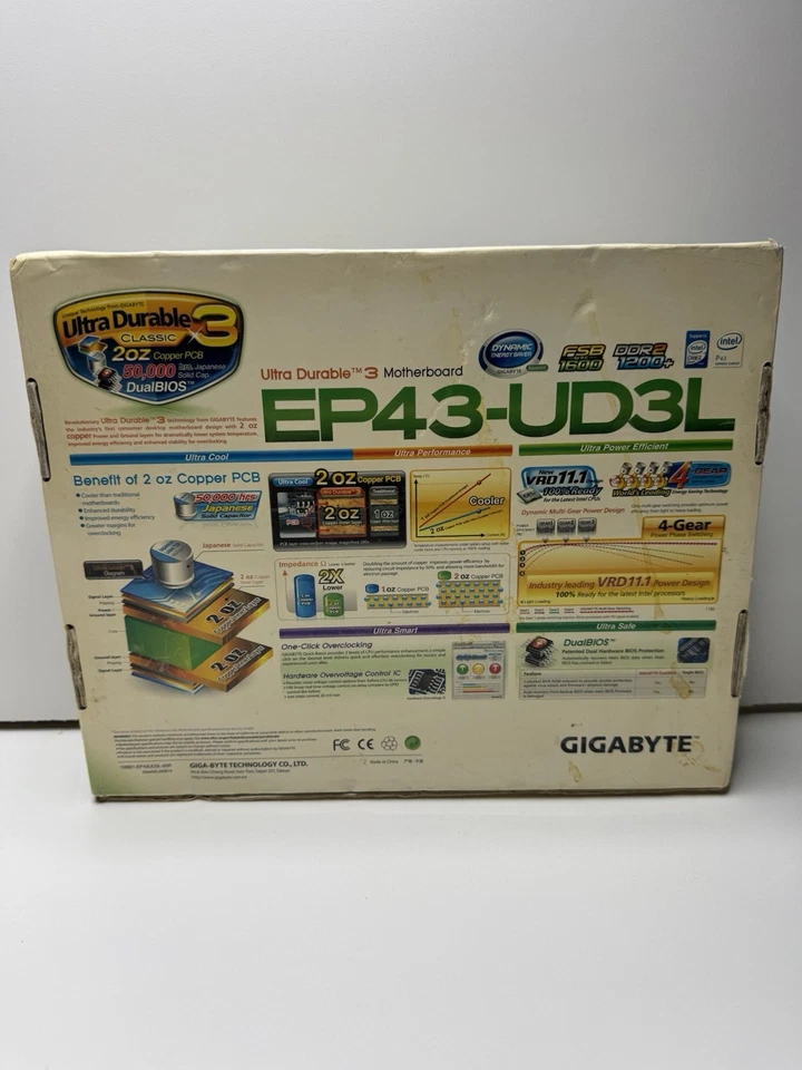 Placa madre Gigabyte Ultra Durable 3 EP43-UD3L Foto 3 de 4