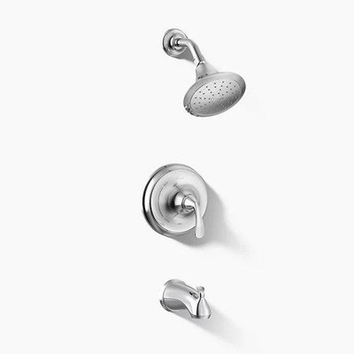 Kohler K-TS10275-4-CP Forte 1-Handle Tub & Shower Chrome. #PU