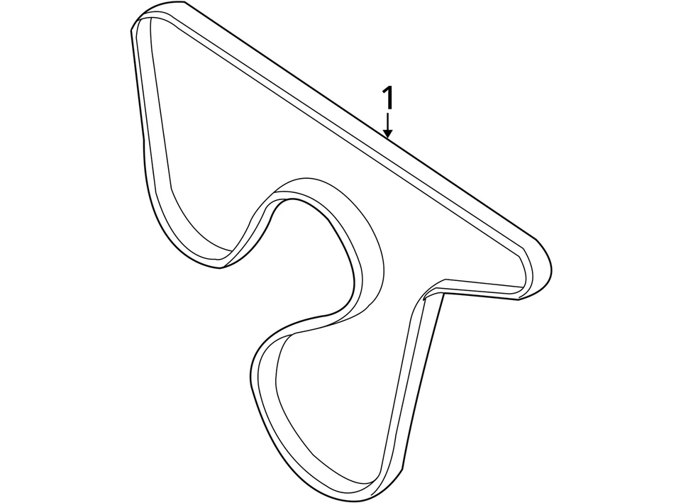 Chevrolet GMC R2500 1987-1991 SUBURBAN V2500 CINTURÓN SUBURBANO 9433722 - NUEVO OEM Foto 3 de 3