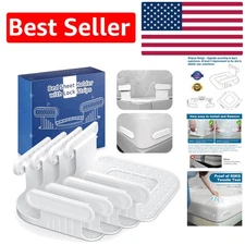 Upgraded Bed Sheet Holders - Easy Install Straps for Ultimate Sleep Comfort