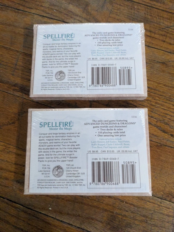 2 VINTAGE 1994 SPELLFIRE GAME 1ST EDIT. STARTER DECKS MASTER THE MAGIC 900688 FS - Image 2 of 3