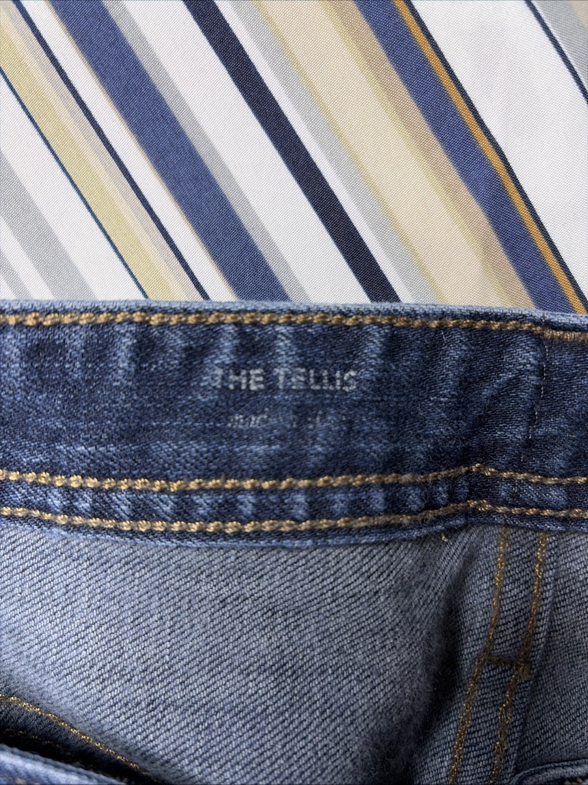 Adriano Goldschmied Men’s Jeans 36x34 Tellis Denim 360 Blue Denim AG thumbnail 8