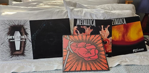 Metallica 5 Album Vinyl Lot Blackened Reissues 9-LP Bundle St. Anger Sealed