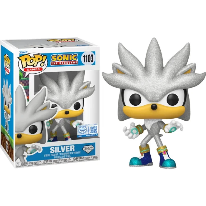 Sonic The Hedgehog - Plateado (DIAMANTE) Exclusivo + PROTECTOR POP Foto 4 de 4